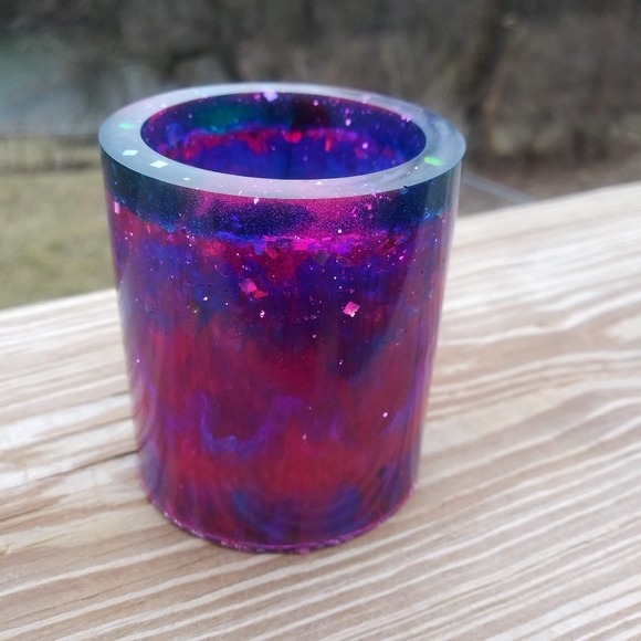 ๐SOLD๐HAND CRAFTED Galaxy Pen Holder Resin Art - Picture 5 of 16